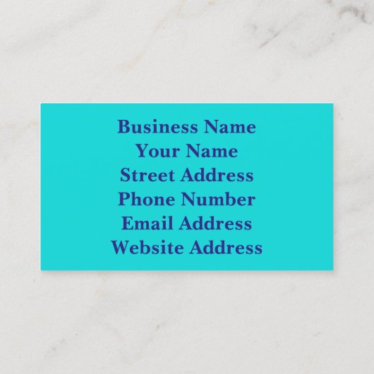 Peacock Burst Visitekaartje (Achterkant)