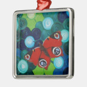 Peacock Butterfly Painting Metalen Ornament (Links)