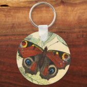 Peacock Butterfly Sleutelhanger (Voorkant)