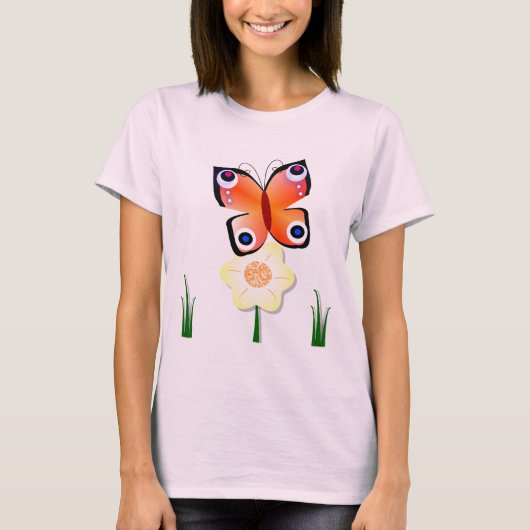 Peacock Butterfly T-shirt (Voorkant)