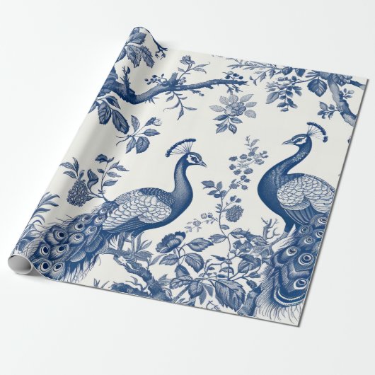 Peacock Cadeaupapier (Uitgerold)
