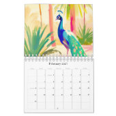 peacock calendar kalender (Feb 2027)