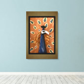 Peacock Canvas Afdruk (Insitu (Houten vloer))