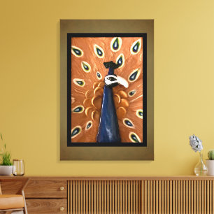 Peacock Canvas Afdruk