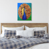 Peacock Canvas Afdruk (Insitu (Slaapkamer))