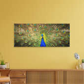 Peacock Canvas Print (Insitu (Woonkamer))