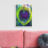 Peacock Canvas Print (Insitu (Woonkamer))