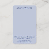 Peacock - Carte de visite (Dos)