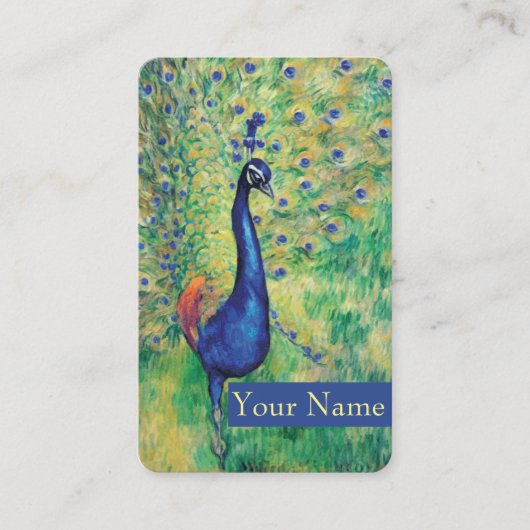 Peacock - Carte de visite (Devant)
