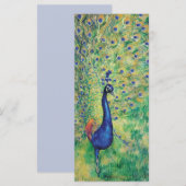 Peacock - Carte de voeux plate (Devant / Derrière)