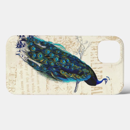 Peacock Case-Mate iPhone Case (Achterkant (horizontaal))