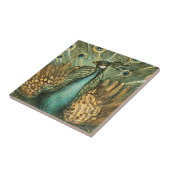Peacock Ceramic Tile Tegeltje (Zijkant)