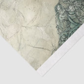 Peacock Chinoiserie Decoupage Schilderij Tissuepapier (Detail)