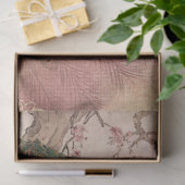 Peacock Chinoiserie Peony Floral Gold Decoupage Tissuepapier (Geschenk)