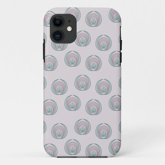 Peacock-cirkels Case-Mate iPhone Case (Achterkant)