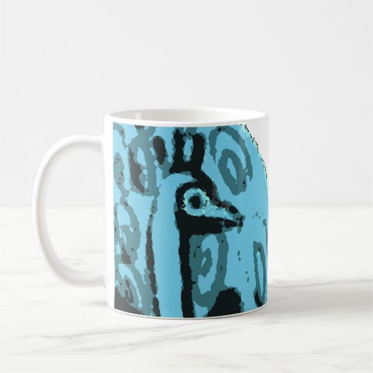 Peacock Coffee Mug (Gauche)