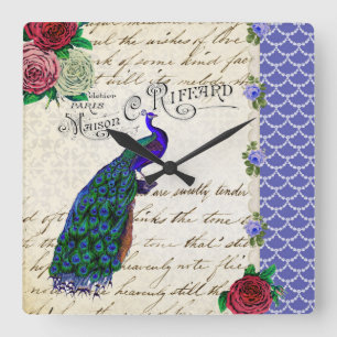  peacock Collage klok