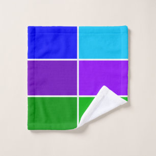 Peacock Color Geometric blocs