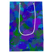 Peacock Color Splashes Medium Cadeauzakje (Achterkant)