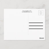 Peacock Color Splatter Briefkaart (Achterkant)