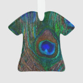 Peacock Coloré Plumes Etching Style (dos)