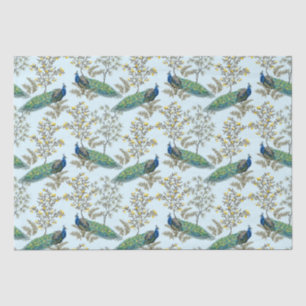 Peacock Damask Patroonpapier Tissuepapier