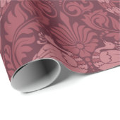 Peacock Damask Pattern Cadeaupapier (Rol Hoek)