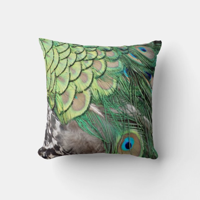 Peacock Delight Kussen (Voorkant)