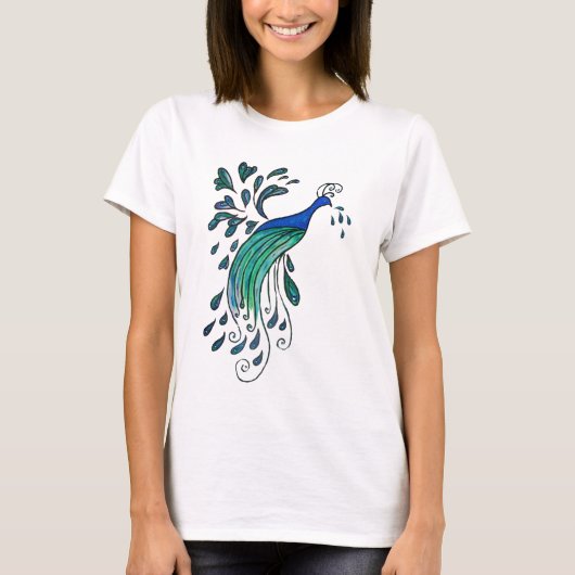 Peacock Design T-shirt (Voorkant)