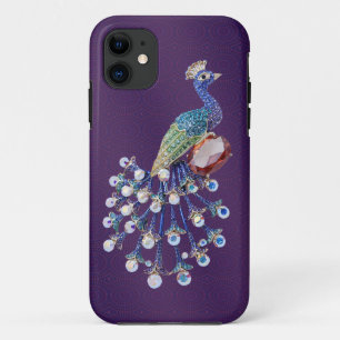 Peacock Digital Jewels Paarse iPhone 5 Hoesje