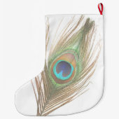 Peacock-doether, dubbelzijdig grote kerstsok (Achterkant)