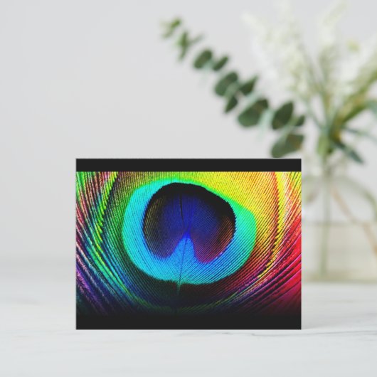Peacock-doetherontwerp Briefkaart (Staand voorkant)