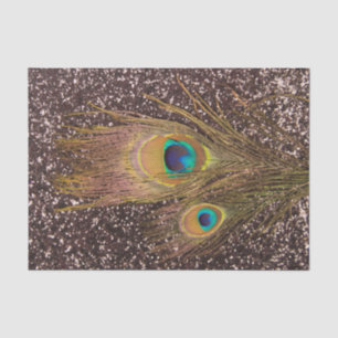 Peacock-doezelaar met glitters tissuepapier