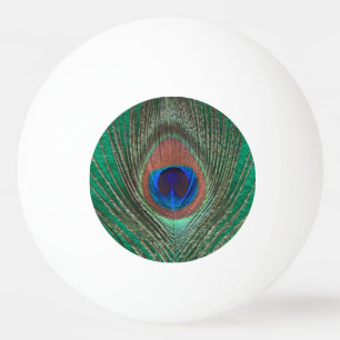 Peacock-doezelaar op groen dubbelzijdig pingpongballen