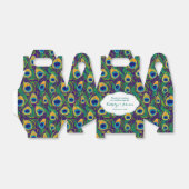 Peacock - doos met cadeaubonnen voor doetherpatroo bedankdoosjes (Uitgevouwen)