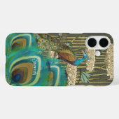 Peacock Dragonflies en Lilypads Case-Mate iPhone Case (Achterkant (horizontaal))