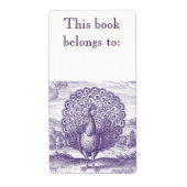 Peacock, een  gravure etiket (Voorkant)