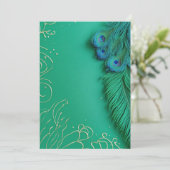 Peacock Elegance onthuld Kaart (Staand voorkant)