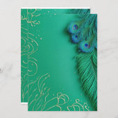 Peacock Elegance onthuld Kaart (Voorkant / Achterkant)