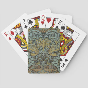 Peacock en Dragon (door William Morris) Pokerkaarten