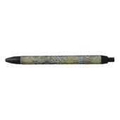 Peacock en Dragon (door William Morris) Zwarte Inkt Pen (Voorkant)