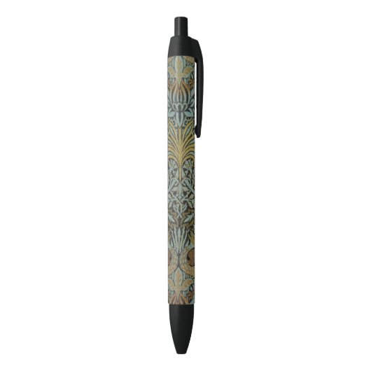 Peacock en Dragon (door William Morris) Zwarte Inkt Pen (Achterkant (Verticaal))