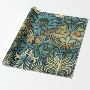 Peacock en Dragon William Morris Cadeaupapier
