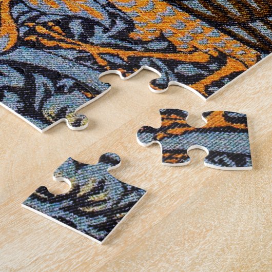 Peacock en Dragon, William Morris Legpuzzel (Zijkant)