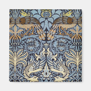 Peacock en Dragon, William Morris Magneet