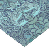 Peacock en Dragon William Morris Navy Blue Floral Tafelkleed (Gekanteld)