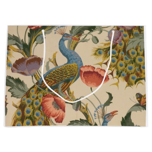 Peacock en florale cadeautas (Voorkant)