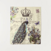 Peacock en iris wandkleed (Voorkant)