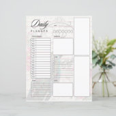 Peacock en lente bloemen dagelijkse planner (Staand voorkant)