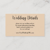 Peacock en pioenen door Hiroshige bruiloft Informatiekaartje (Achterkant)